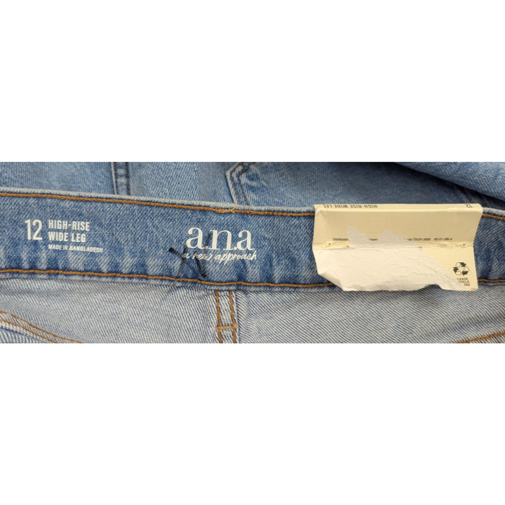 NWT a.n.a Light Blue Wide Leg Jeans Size 12 - Picture 7 of 8